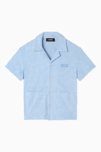 Barocco Jacquard Shirt in Towelling