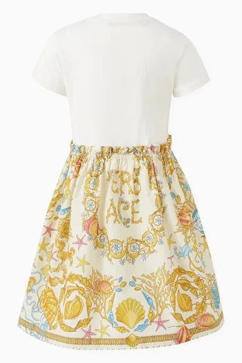 Underwater Barocco Printed Dress