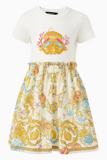 Underwater Barocco Printed Dress