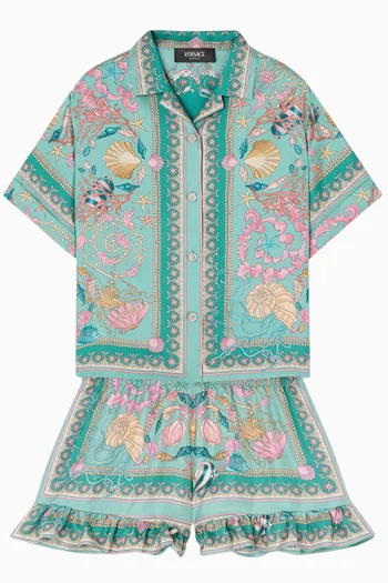 Underwater Barocco Shirt in Silk
