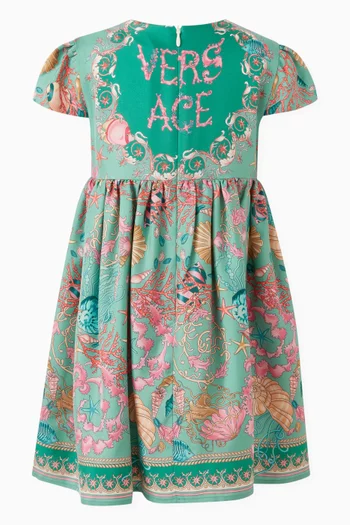 Underwater Dress in Silk Twill