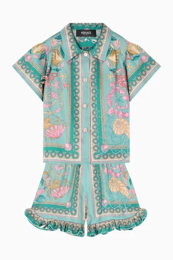 Underwater Barocco Shirt in Silk