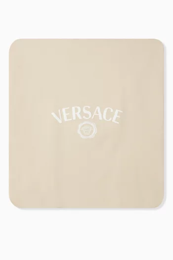 Logo Blanket in Cotton