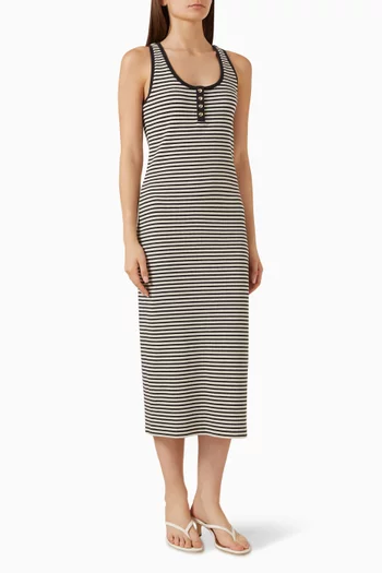 Alessia Tank Midi Dress in Cotton Blend