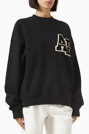 Miles Oversized Sweatshirt in Organic Cotton Fleece