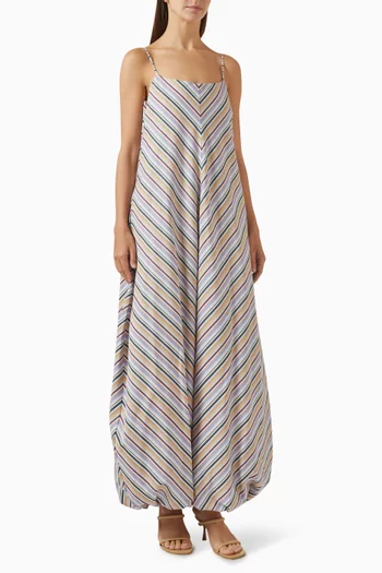 Aniela Striped Maxi Dress in BCI Cotton