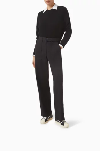 سنيكرز سوبر ستار أسفل الكاحل جلد