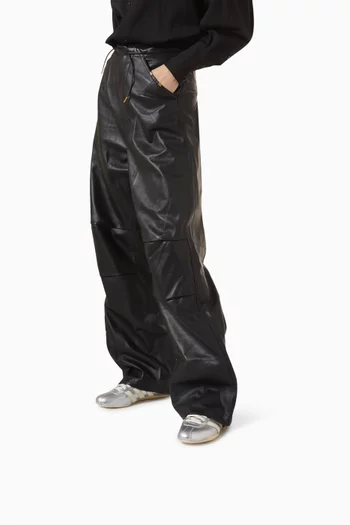 Tokyo Low-top Sneakers in Metallic Leather