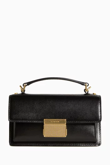 Small Venezia Top-handle Bag in Leather