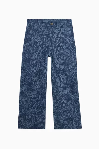 Printed Jeans in denim
