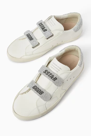 Young Old School Swarovski Sneakers in Leather