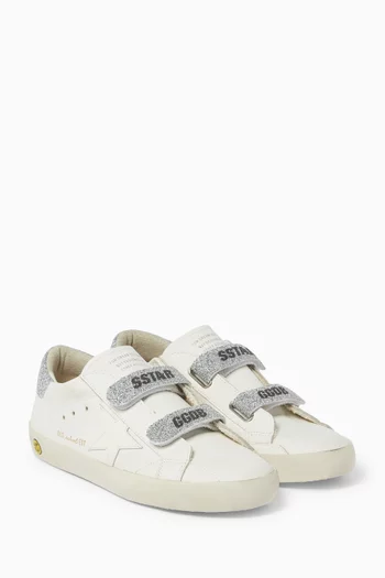 Young Old School Swarovski Sneakers in Leather