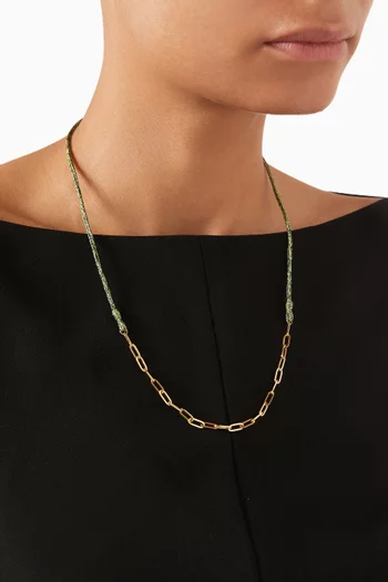 x Fozaza Bedouin Necklace in 18kt Yellow Gold