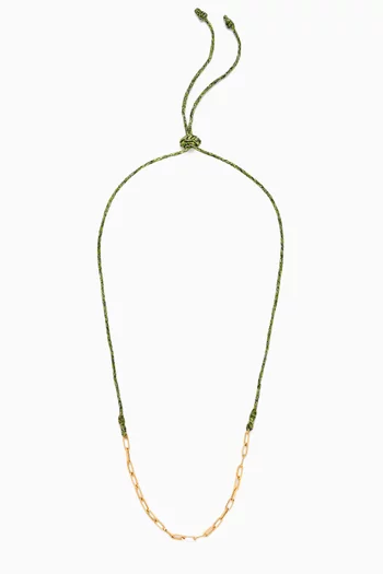 x Fozaza Bedouin Necklace in 18kt Yellow Gold