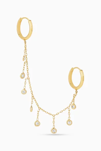x Fozaza Bedouin Hoop Single Earring in 18kt Gold