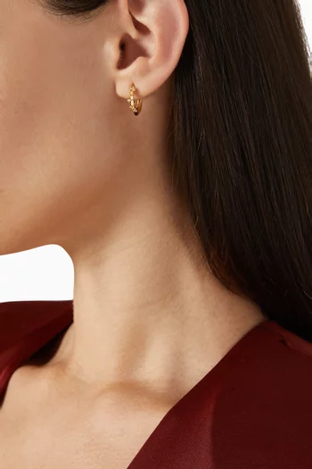 x Fozaza Bedouin Diamond Hoop Single Earring