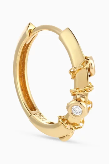 x Fozaza Bedouin Diamond Hoop Single Earring