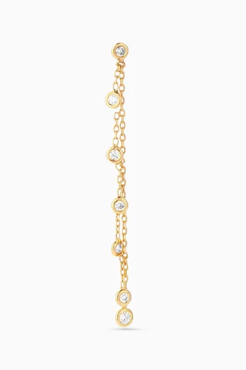 x Fozaza Bedouin Diamond Single Earring in 18kt Gold