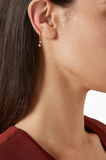 x Fozaza Bedouin Diamond Drop Single Earring
