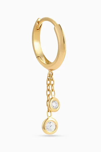 x Fozaza Bedouin Diamond Drop Single Earring