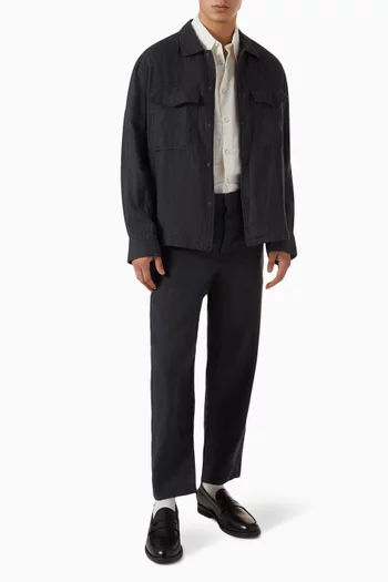 Angus Shirt Jacket in Linen