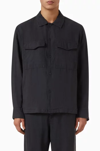 Angus Shirt Jacket in Linen