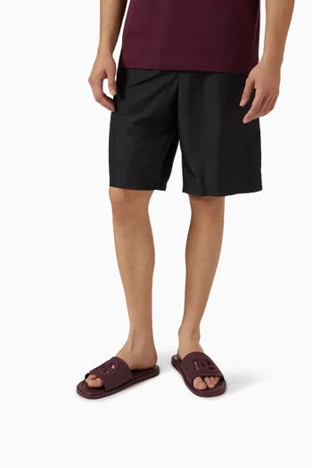 Gomma Beachwear Slides in Rubber