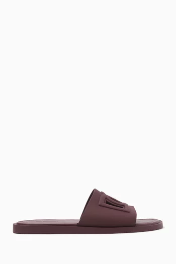 Gomma Beachwear Slides in Rubber