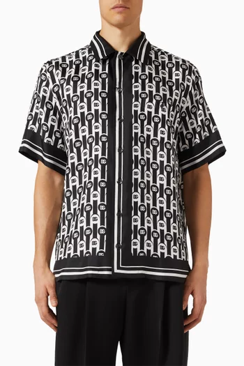 Hawaii Printed Shirt in Silk-twill