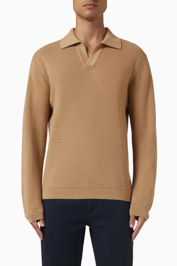 Orlando Polo Sweater in Merino Wool
