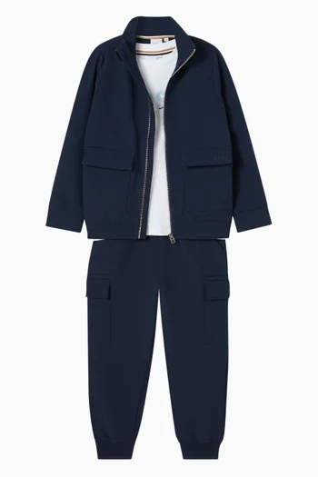 Logo Zip Cardigan