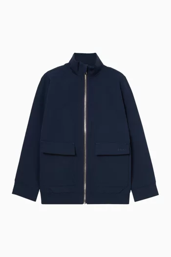 Logo Zip Cardigan