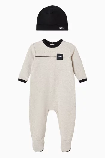 طقم هدايا بيجاما بشعار الماركة صوف 