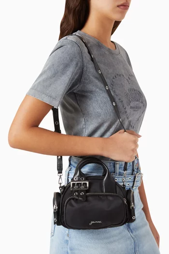 Mini Bucky Polochon Bag in Nylon