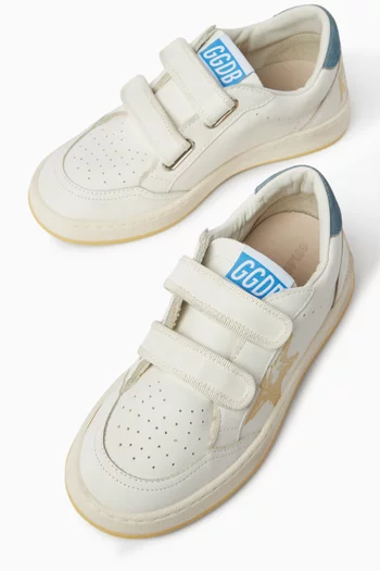 Young Ball Star Strap Sneakers in Leather