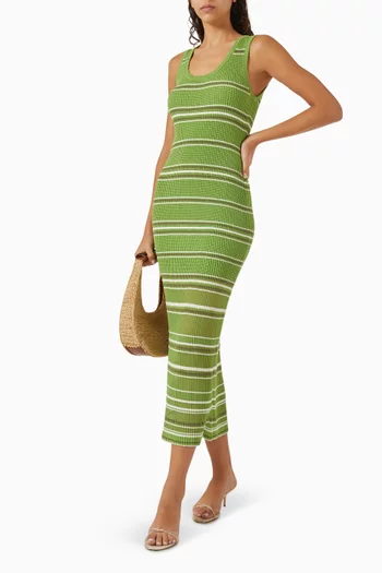 Mariana Knit Maxi Dress in Cotton Bouclé