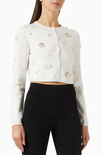 Zadie Crop Cardigan in Viscose