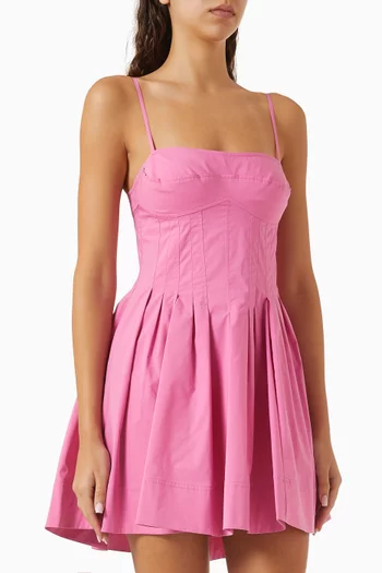 Kitt Mini Dress in Cotton Poplin