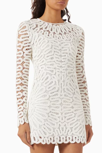 Mccall Crochet Mini Dress in Cotton