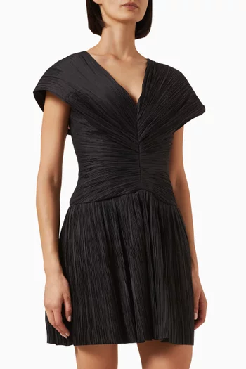 Avarie Mini Dress in Plissé