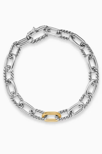 DY Madison® Chain Bracelet in 18kt Gold & Silver