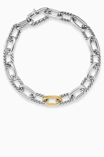 DY Madison® Chain Bracelet in 18kt Gold & Silver