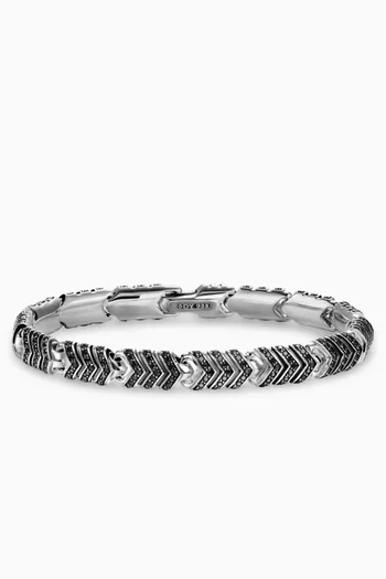 Chevron Link Bracelet in Sterling Silver