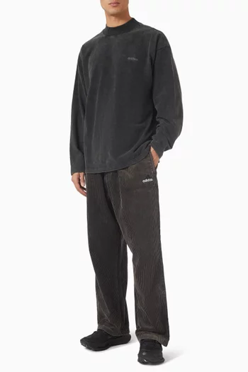 بنطال إكويبمنت قماش قطن مخملي مضلع