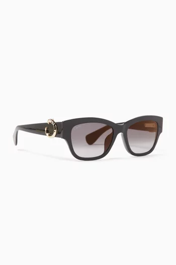 Panther D-frame Sunglasses in Recycled Acetate