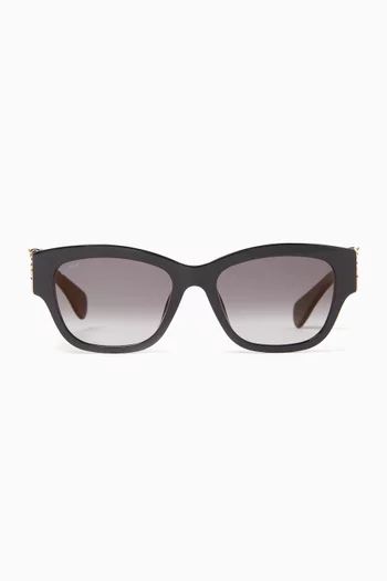 Panther D-frame Sunglasses in Recycled Acetate