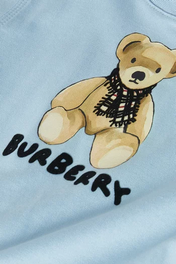 Cedar Teddy Logo T-shirt in Cotton