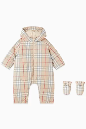 Robinson Check Hooded Down Puffer Suit