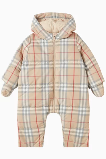 Robinson Check Hooded Down Puffer Suit