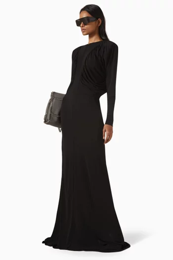 Draped Gown in Crepe Jersey